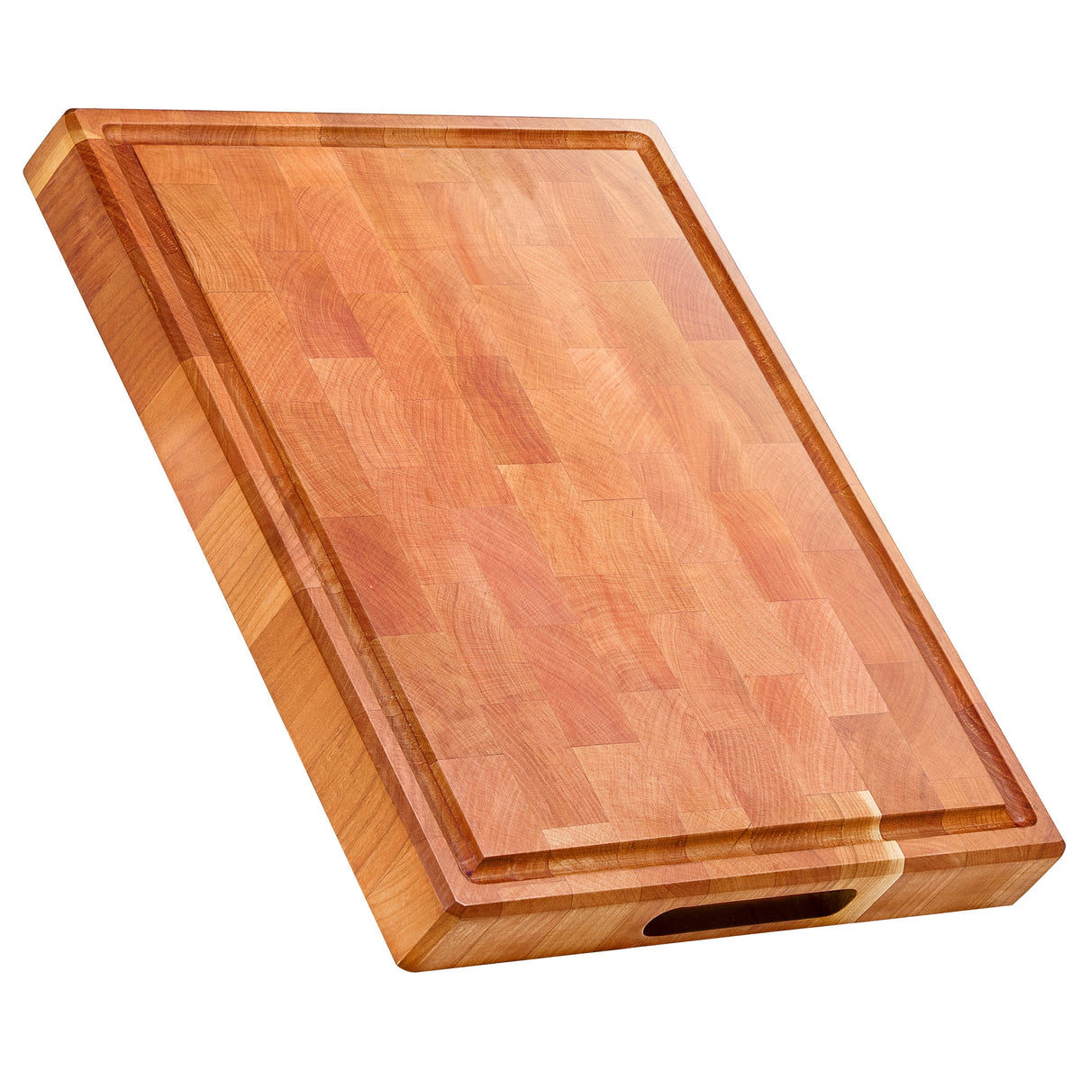 Cherry Wood End Grain Cutting Board 17"x12"x1.6"