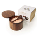 Walnut Wood Salt Box with Spoon 6oz